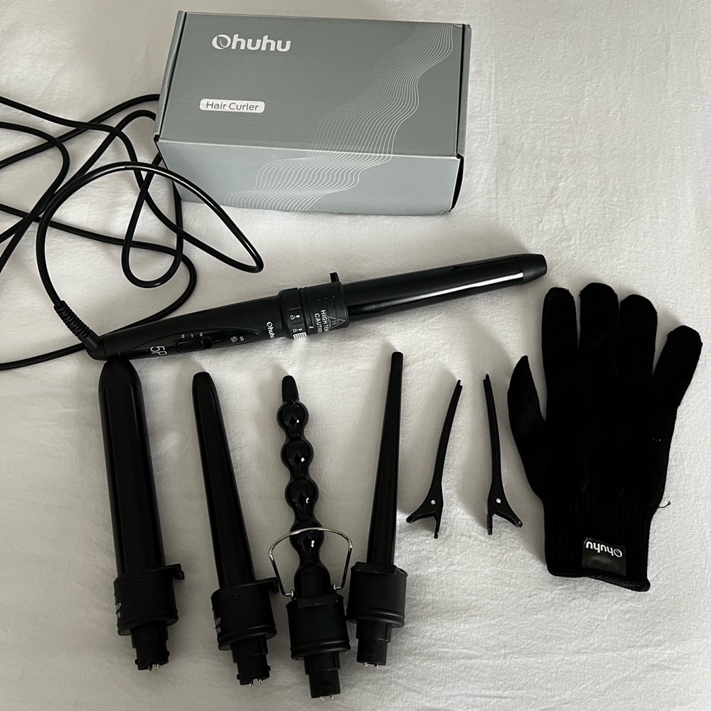 5 in 1 hair curling iron set - brand new